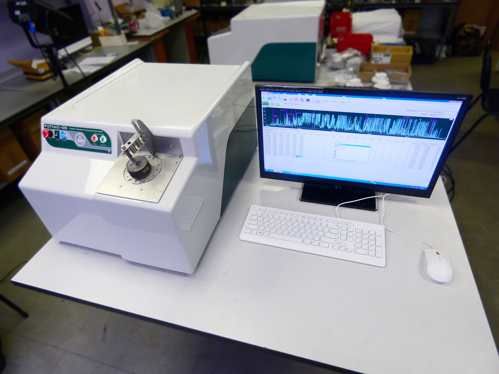 Optical emission spectrometer (OES) SPAS-05 for metal analysis